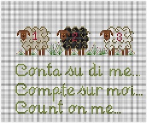 Cross Stitch Sheep