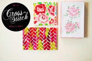 DIY CRPSS STITCH WALL ART