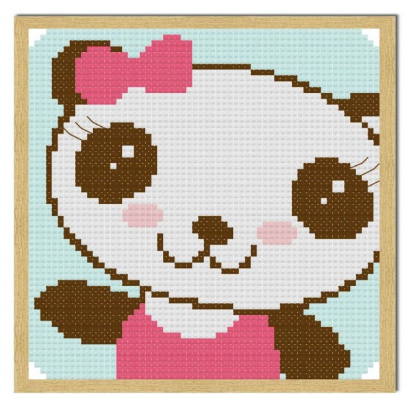 Cutie bear cross-stitch chart