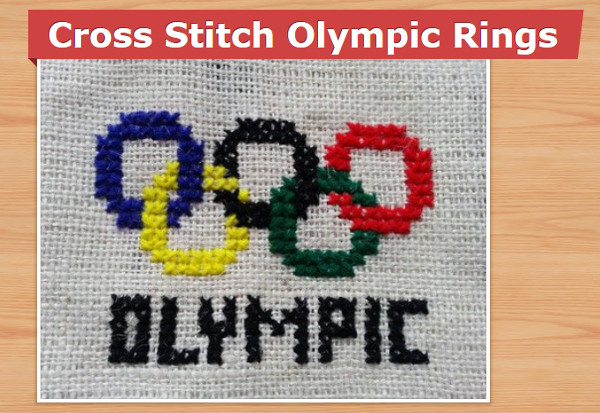 corss stitch olympic rings