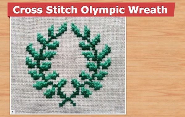 olympic wreath cross stitch 