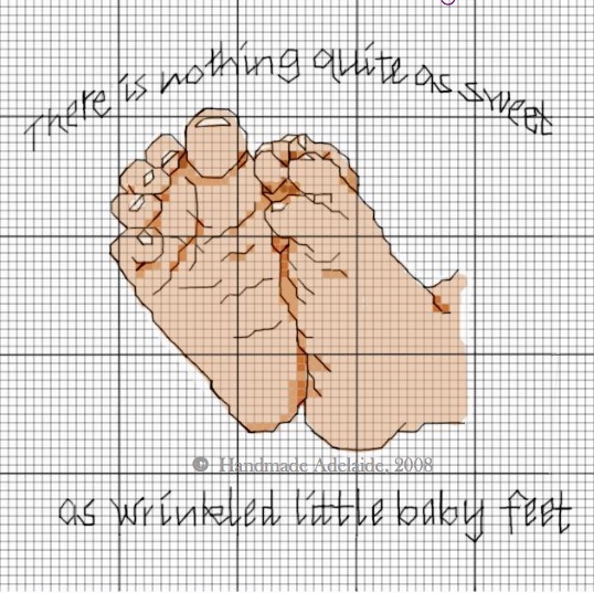 baby feet cross stitch patterns