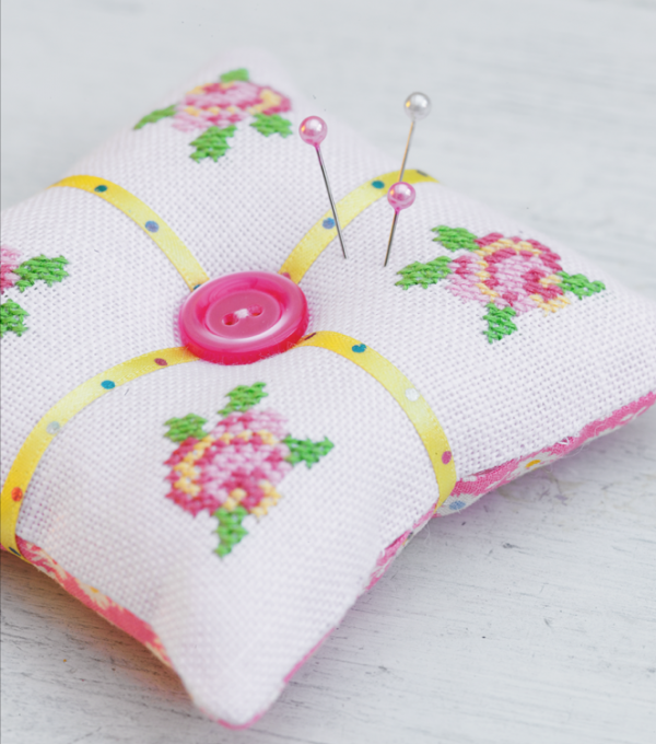 Rose pincushion pattern