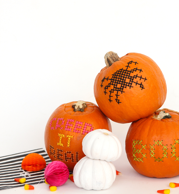 cross stitch pumpkin tutorial