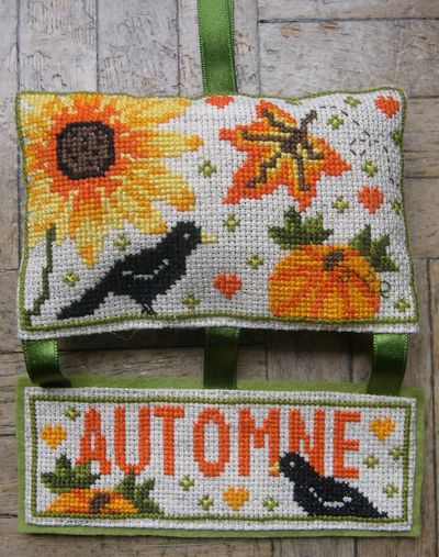 autumn cross stitch design