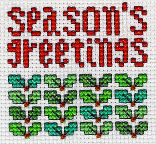 Go back in time with this collection of cross-stitch greetings from 2002.