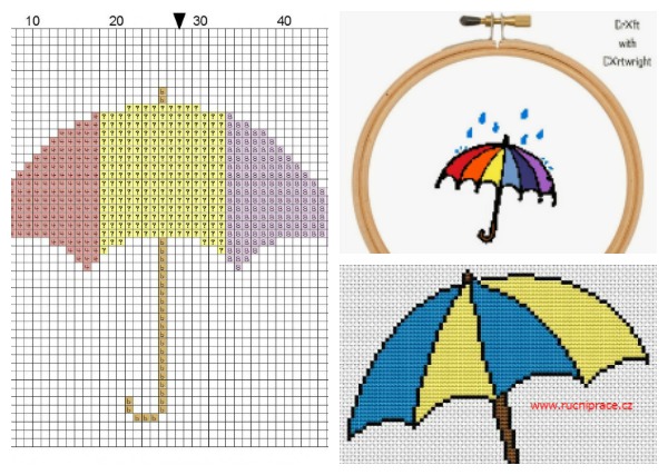 umbrella cross stitch patterns