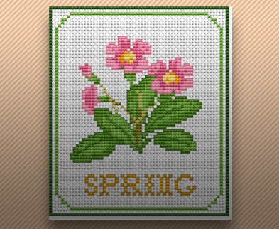 spring cross stitch pattern