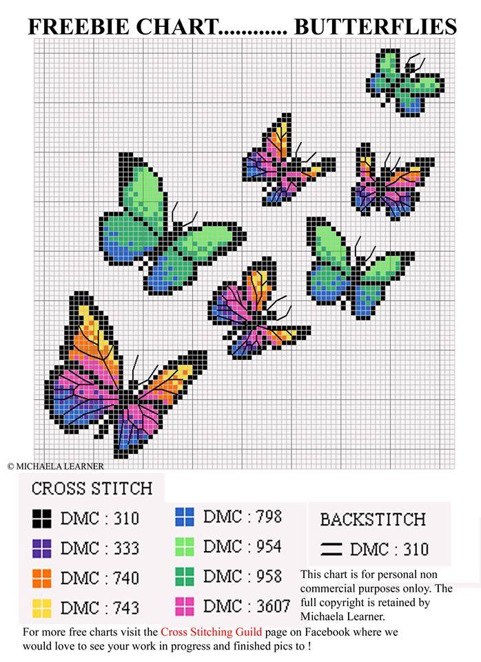 Gorgeous Butterfly Cross-Stitch Chart – Cross-Stitch