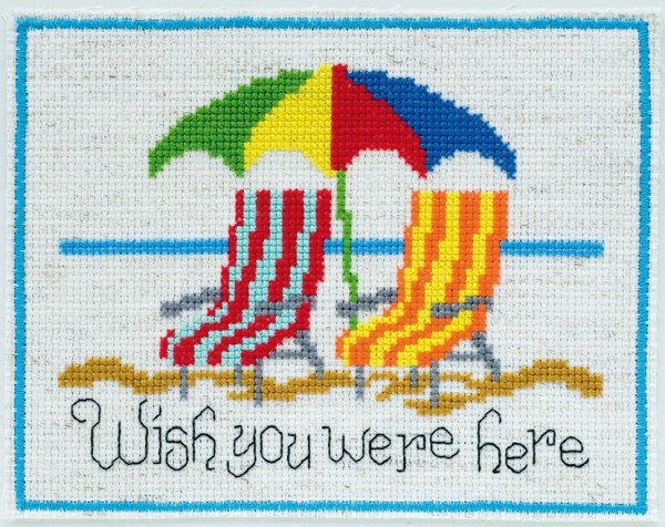 wish you were here cross stitch