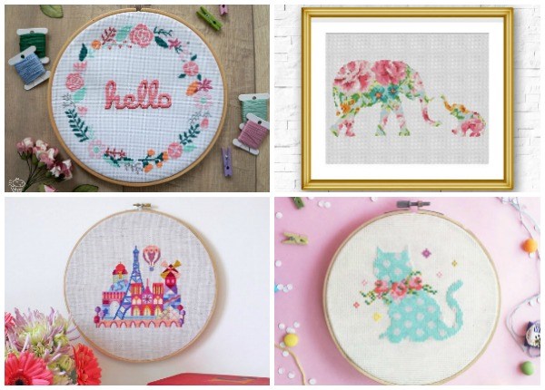 cross stitch designers on etsy