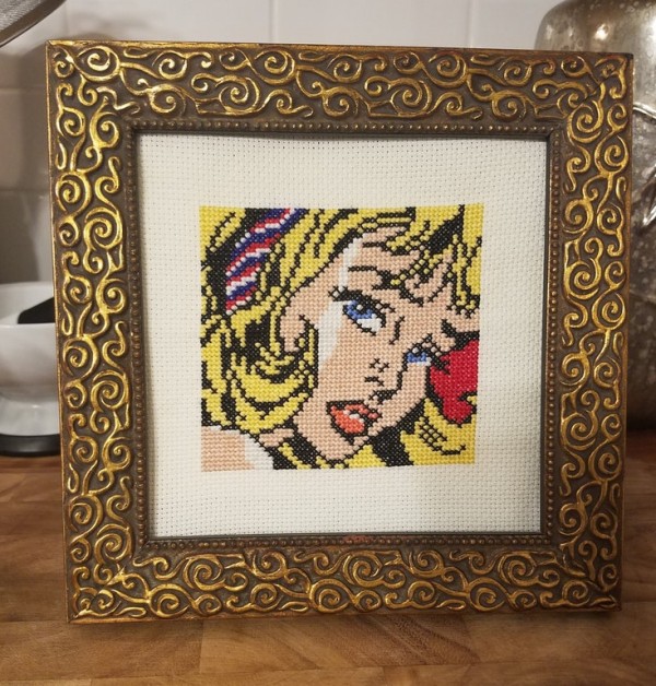 roy lichtenstein cross stitch