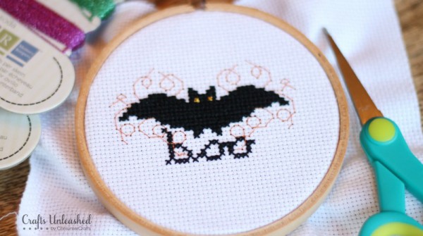 halloween bat cross stitch pattern