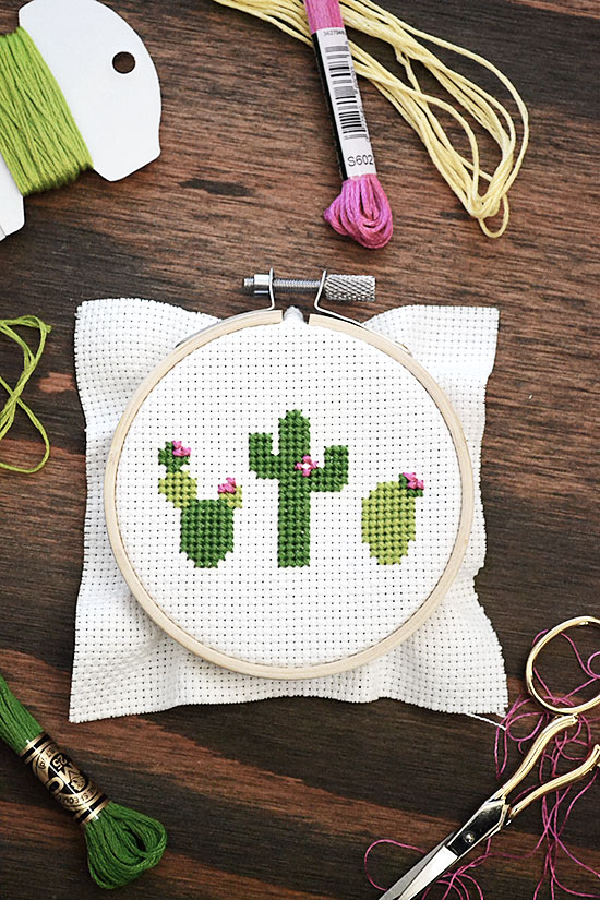 cactus cross stitch pattern