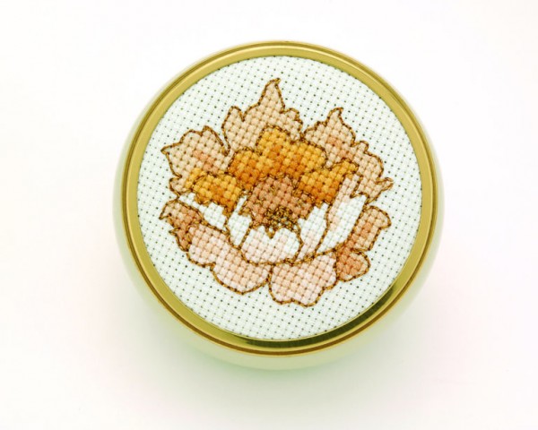 peony cross stitch pattern