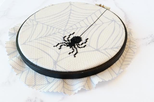 cross stitch spider halloween