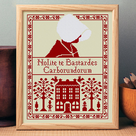 handmaid's tale cross stitch