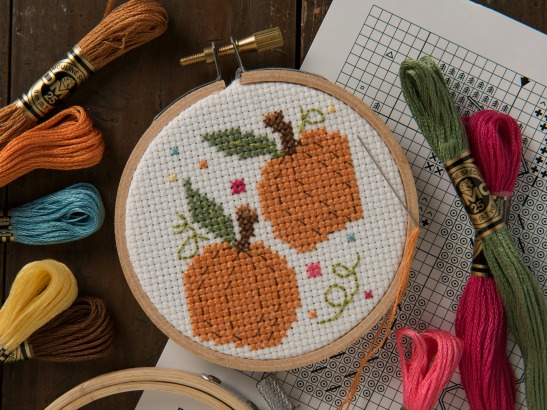 pumpkin cross stitch