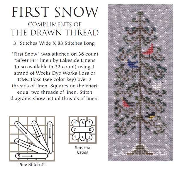 first snow cross stitch pattern