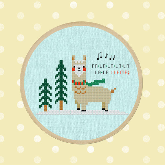 merry christmas llama