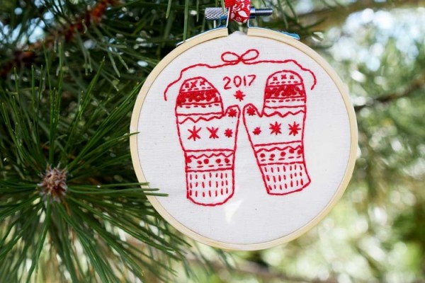 mittens embroidery pattern