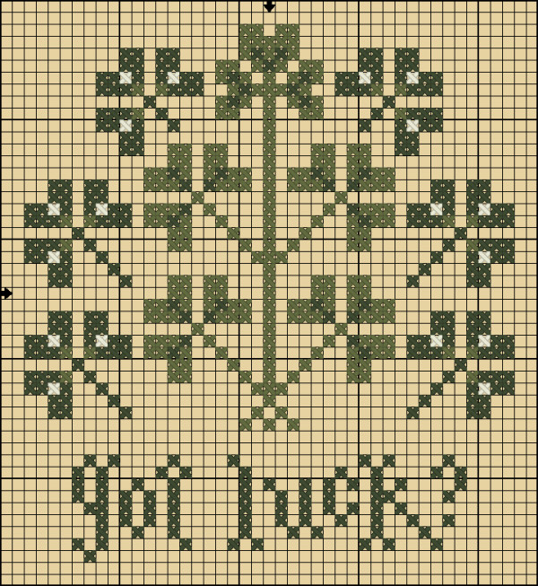 got luck cross stitch pattern