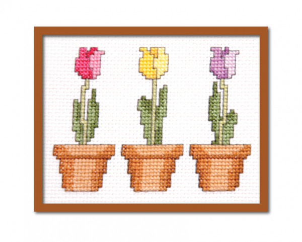 tulip cross stitch pattern