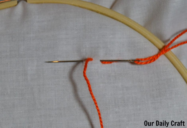 learn running stitch and back stitch