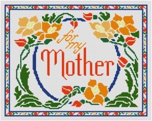 for my mother cross stitch