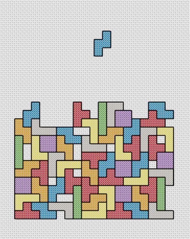 tetris cross stitch