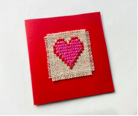 heart cross stitch