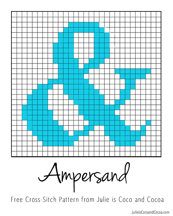 ampersand cross stitch pattern