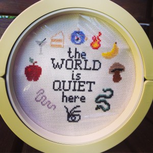 series of unfortunate events cross stitch