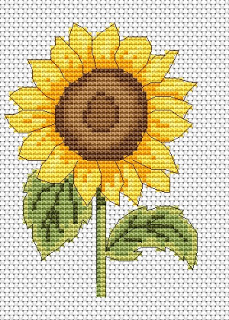 sunflower cross stitch