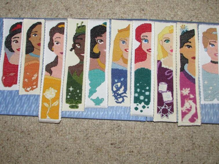 disney princess bookmark cross stitch