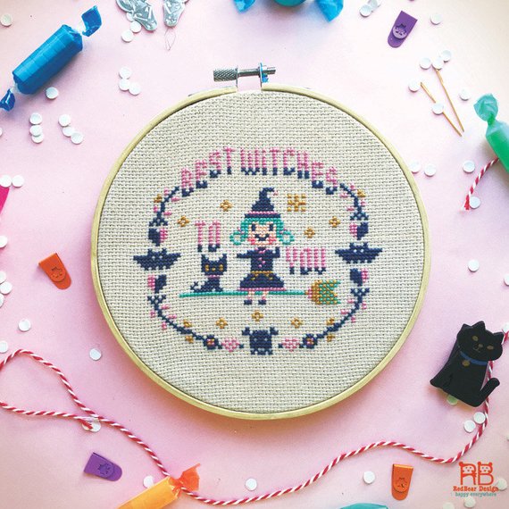 best witches cross stitch pattern