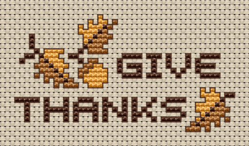 give thanks cross stitch