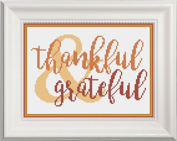 thankful cross stitch