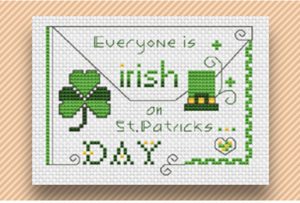 st. patrick's day cross stitch