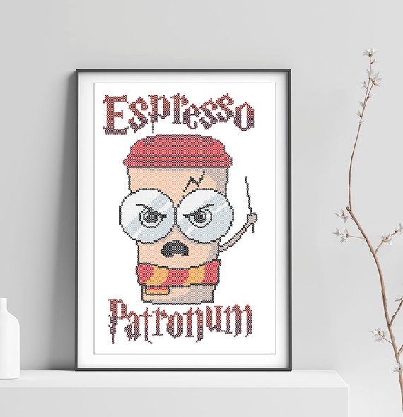 espresso patronum cross stitch