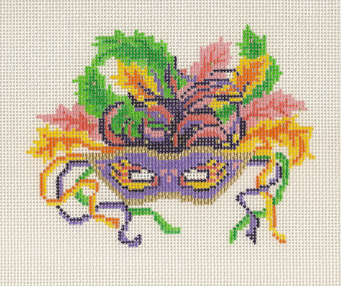 mardi gras mask cross stitch