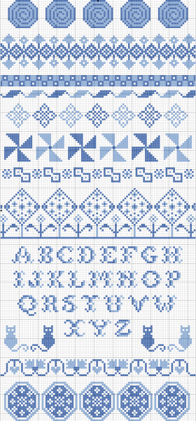 band sampler cross stitch