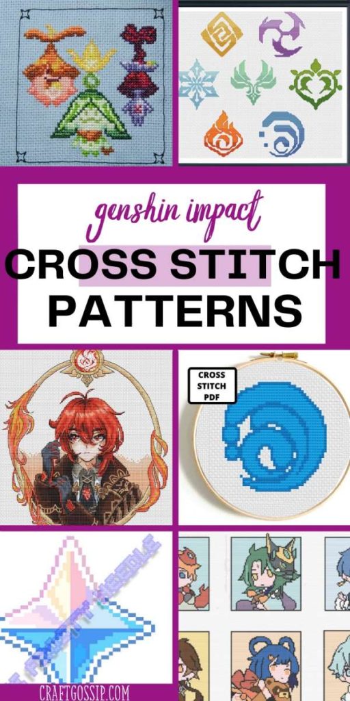 Genshin Impact Cross Stitch Patterns – Cross-Stitch