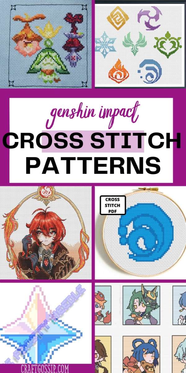 Genshin Impact Cross Stitch Patterns